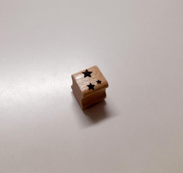 Holzstempel Sterne 3-fach