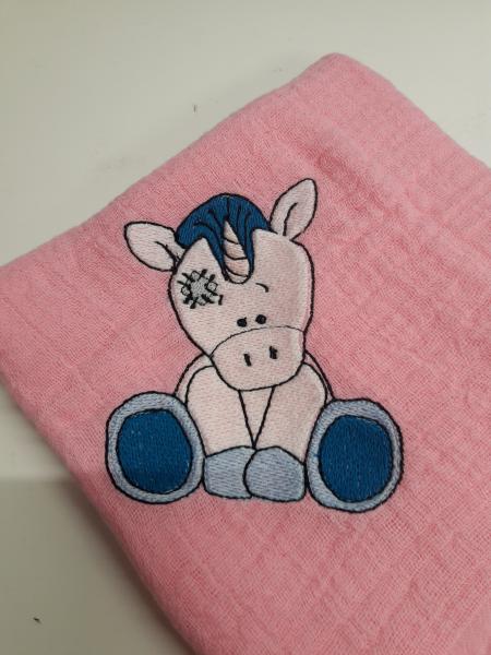 Nuschi bestickt mit Einhorn süss