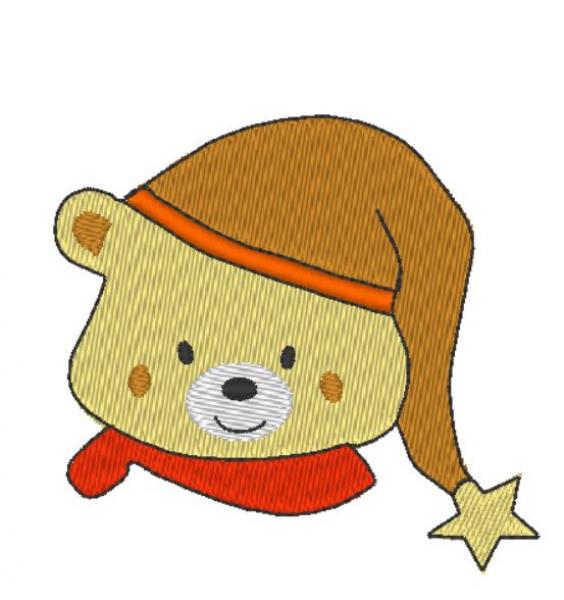 Nuschi bestickt mit Schlafbär