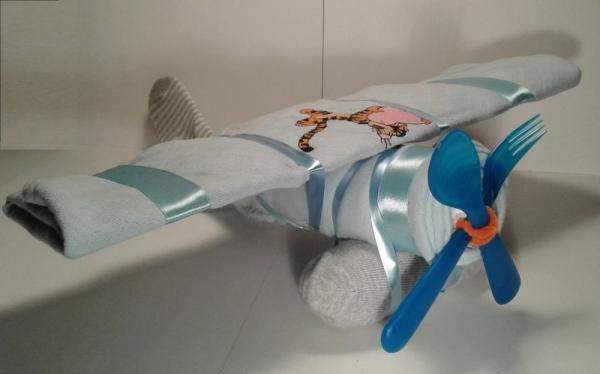 Windelgeschenk Flugzeug