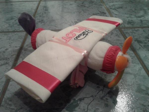 Windelgeschenk Flugzeug