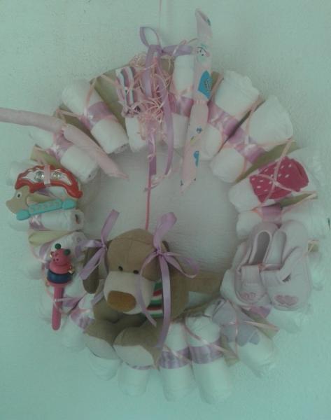Windelgeschenk Kranz