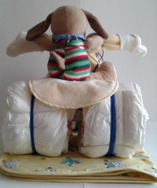 Windelgeschenk cooler Dreirad Töff / Trike