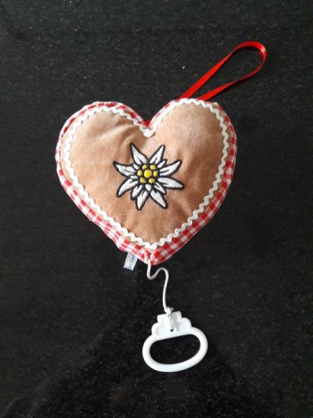 Spieluhr Lebkuchenherz rot