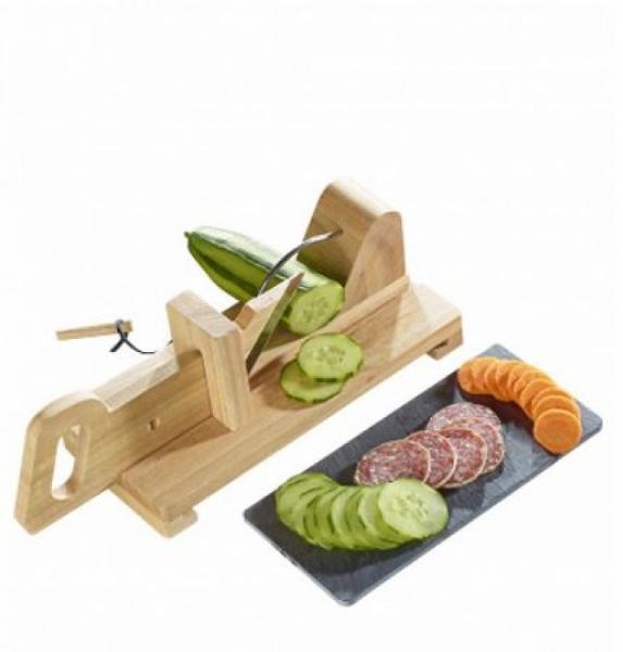 origineller Wursthobel aus Massivholz (ohne Schieferplatte)