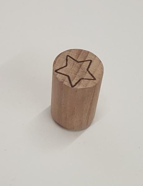 Holzstempel Stern hohl