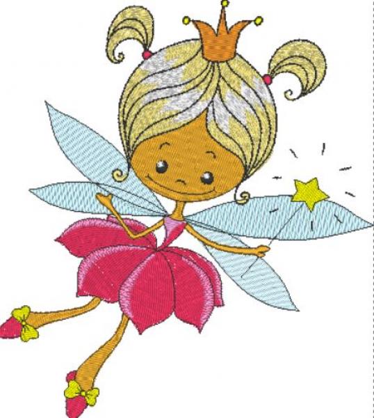 Nuschi bestickt mit Fee 1