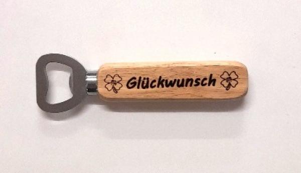 cooler Flaschenöffner - Glückwunsch