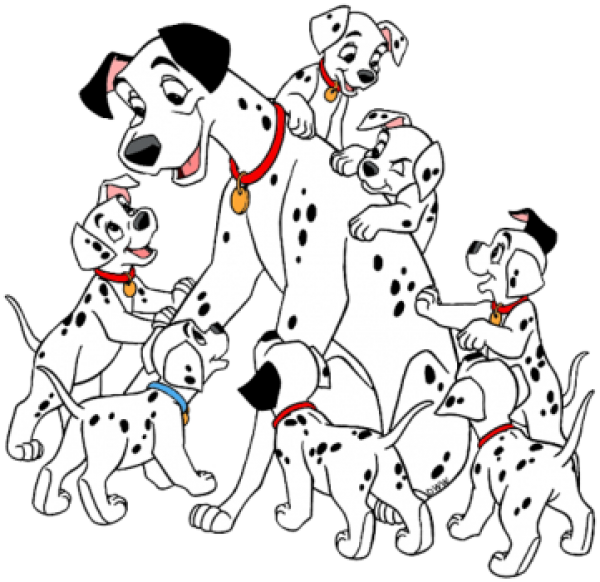 Schlupflatz bestickt mit 101 Dalmatiner nach Wahl