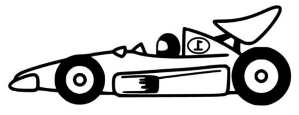 Stern Nachtlicht mit Rennauto