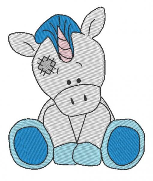 Nuschi bestickt mit Einhorn süss