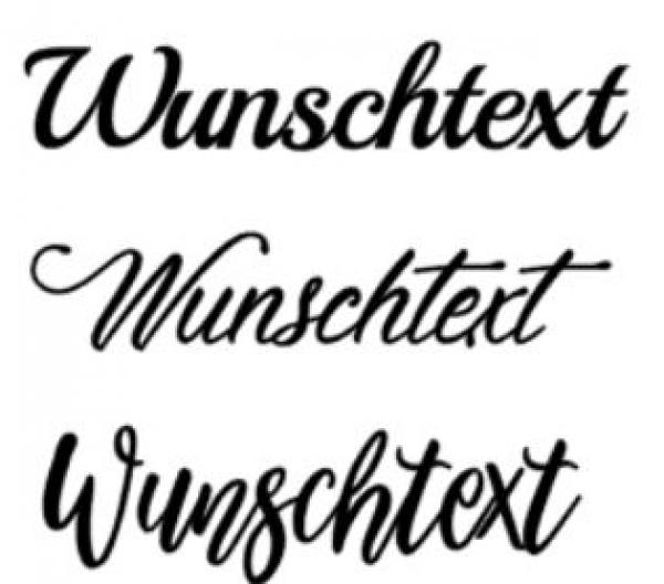 Autoaufkleber Wunschtext 30cm - schwarz