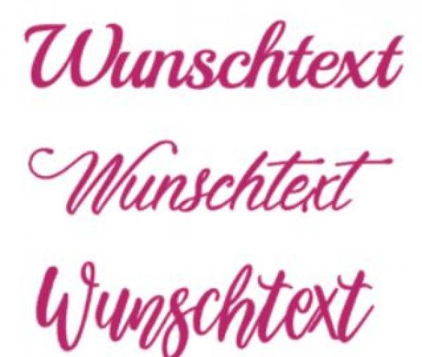 Autoaufkleber Wunschtext 40cm - pink
