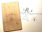 Brettchen mit Kinderzeichnung - originell und praktisches Geschenk