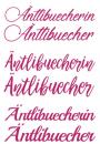 Autoaufkleber Äntlibuecher/in 30cm - pink